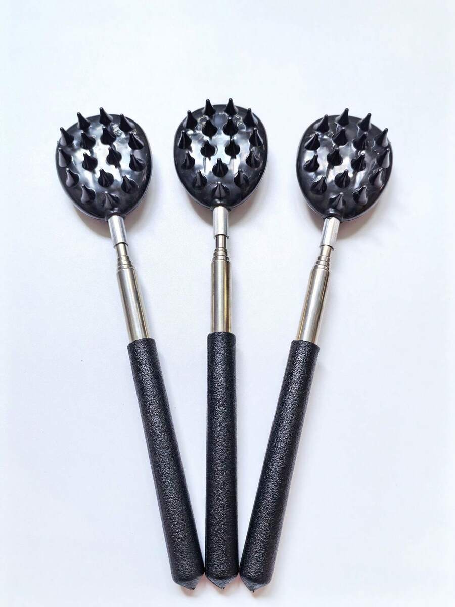 1个可伸缩仙人掌背部按摩器 - 耐用PVC材质，长柄带纹理握把，是女性、妈妈和婆婆的理想之选 - 新奇产品，结构坚固，母亲节礼物，背部按摩器 | 独特设计 | 耐用按摩器 - 彩色 - 查看 1