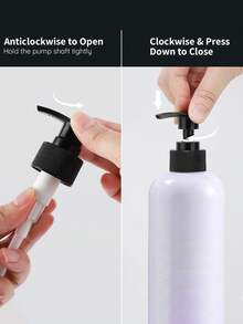 2/3 piezas Botellas dispensadoras de plástico recargables de 500ml con 6/8/12 etiquetas, aptas para jabón de platos/champú/jabón de manos/acondicionador/loción/gel de baño/limpiador facial, se pueden usar como regalos o decoraciones navideñas