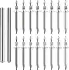 200 Pcs Clavos Doble Cabeza, Clavos sin Costuras con Herramientas Instalación, Clavos para Zócalos, Clavos para Concreto, Fijación, Fotos, Rodapiés, para Proyectos de Decoración y Montaje - 200 piezas - Ver 13