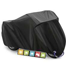 Funda para Moto Cubia de la Motocicl  - Cubia para Motocicls Funda para Motocicl Impermeable Protección contra el Polvo UV Escoros a y Clima XL 9pulgadas - - como en la foto - Ver 1