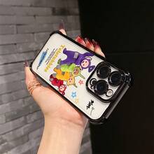 Funda de Teléfono  Linda Compatible con iPhone 17 16e 16 15 14 13 12 11 Mini Pro Max Air X XR XSMAX 8 7 Plus Funda Transparente Suave a Prueba de Golpes, Funda de Uso Diario, Cubierta Protectora a Prueba de Golpes, Estilo Juguetón, Accesorios Divertidos para Teléfono, Ajuste Cómodo, Carcasa Ligera - Mezcla de colores - Ver 6