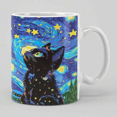 单件装大容量陶瓷咖啡杯，4种颜色可选，是送给咖啡爱好者的完美礼物