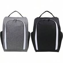 Bolsa de zapatos de con ventilacin y bolsillo exterior, bolsa de viaje para zapatos de, bolsa de transporte con cierre, bolsa de zapatos de, bolsa de viaje, bolsa de accesorios para - gris - Ver 4