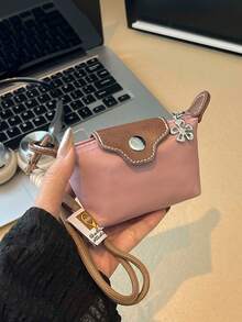 lulu kewen Modische und einfache Mini-Münztasche als Dekoration, die an Taschen in verschiedenen Farben aufgehängt werden kann. Kleine Geschenke können als Geschenke an die besten Freundinnen vergeben werden. Damen Geldbörse, Mini-Geldbörse, Portemonnaie, Handgelenktasche, Münzbörse - Verschiedenfarbig - Übersicht 18