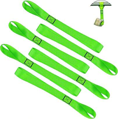 EstiloTendenciaCorreas De Amarre De Lazo Suave – Bucles Para Asegurar ATV, UTV, Motocicletas, Scooters, Bicicletas De Suciedad, Equipos De CéSped Y JardíN (Bucles Suaves Verdes De 12 Pulgadas (6 Piezas)Calidad PremiumVersióN Mejorada