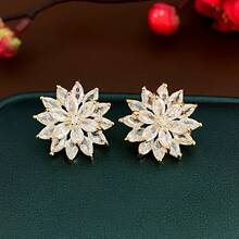 Forest Style  Flower Metal Bowknot Earrings French Retro High-End Earrings Exquisite Light Luxury Fashion Ear Jewelry - E6357 Silver Needle - Silver - View 32