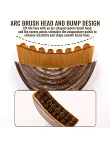 Customizable Text Lymphatic Contour Facial Brush, Dry Facial Brush, Facial Lymphatic Drainage Massager, Shapes The Chin And Jawline, Ergonomically Designed, Fits The Skin, Relieves Fatigue, Makeup Brush - one-size - View 4