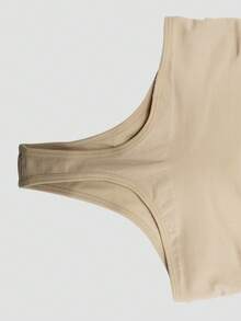 Women's Seamless Bodysuit With Adjustable Straps, Tummy Control - Apricot - View 4
