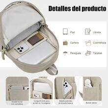 YQQ Mochilas Mujer ANGYBEFUN Mochilas Antirrobo Pana Ligera Ajustable Mochila de Viaje Gran Capacidad con Múltiples Bolsillos Deportivos Casual para Escolar Trabajo Colegio2179 - Amarillo - Ver 4