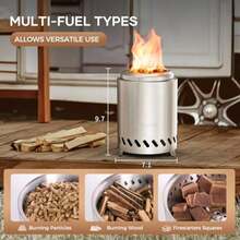 Tabel parte superior Fire Pit Mini Chimenea portatil para exteriores 7 pulgadas de mesa - 7.1''+[PAGADO] - Ver 6