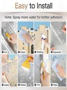 彩虹变色隐私窗膜，单向装饰窗贴，3D静电吸附防眩光隔热窗贴，适用于家居装饰、客厅、卧室、浴室 - 彩色 - 查看 9