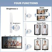 Magnetic Phone Vlog Selfie Monitor, High Definition Screen Display - Rechargeable 3.6V Dual Power (Battery/USB), Compatible With IOS And Android Phones, With Remote Control, Wireless Rear Camera Monitor, Suitable For Live Streaming, Content Creation, Selfie, Video Recording And Other Tools - Multicolor - View 8