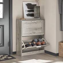 SoBuy Shoe Cabinet FSR137-F - Grey - View 2