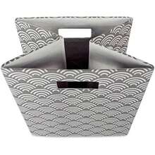 DII Contenedor de Almacenamiento Plegable de Tela para guardería, oficinas y organización del hogar, (13 x 33 x 33 cm) -(Gris L) - Multicolor - Ver 5