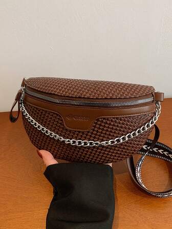 Bolso de hombro de mujer con rhinestones de moda y versátil, bolso bandolera mini ajustable, bolso de pecho/cintura con brillo