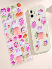 1 pieza Pegatina de estilo aleatorio, adecuada para decoración de teléfonos, scrapbook y diario de niños. Se pueden usar para decorar teléfonos, portátiles, equipaje, tazas, patinetas, cuadernos y guitarras. Excelente para uso diario, regalos de cumpleaños para niños, útiles escolares, accesorios de viaje y decoración de habitaciones de adolescentes. - Multicolor - Ver 2