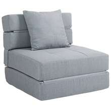HOMCOM 2-In-1 Folding Sofa Bed With Bed Function, Load Capacity Up To 100 Kg, Extra Bed For Living Room And Bedroom - Grey - View 9