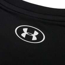 Under Armour 女士 Vanish Energy 露脐背心 - 黑色，宽松无袖上衣，轻盈透气极简运动服 - 黑色 - 查看 6