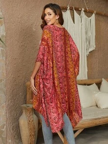 Beautiful Nomad Women's Bohemian Vacation Casual Shawl Kimono Cover Up