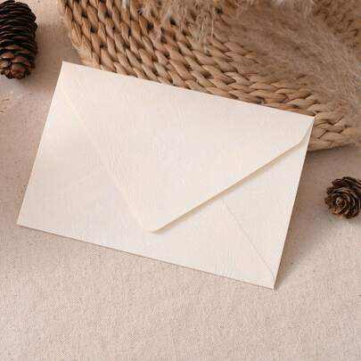 500/100/50/10pcs White Woodgrain Letter Window Envelopes, DIY Craft Gift Packaging Bags, Wedding Invitation Card Covers, Cash Envelopes, Stationery, Office Envelopes, Wedding Envelopes