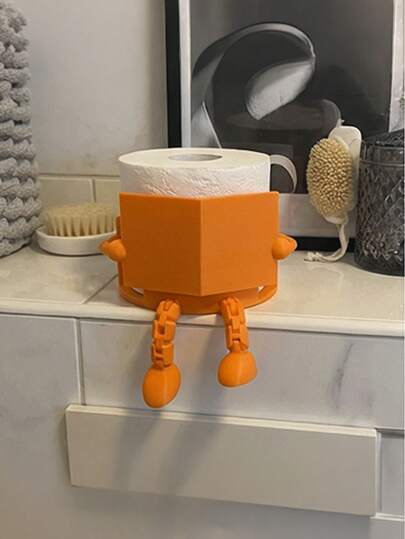 FunnyBuddy Toilet Paper Holder - 6 Colors Available, Funny Sitting Figure Design, Durable ABS Plastic Material, Can Be Used For Storing Toilet Paper/As A Novelty Home Decor/Desk & Vanity Organizer/Space-Saving Bathroom Storage, Suitable For Adults/Teens/College Students/Gifting, Also Applicable For Bathroom/Bedroom/Office/Desk/Dorm, An Ideal Gift For New Year/Valentine's Day/Winter Holidays, Also A Perfect Choice For Secret Santa