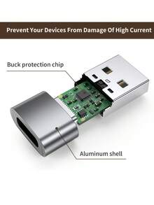 USB C 母口转 USB 公口适配器，Type-C 母口转 USB 公口适配器，Type C 转 USB A 充电转换器，兼容 15 Plus 13 12 11 Pro Max，兼容三星 Galaxy S23 S22 S21 S20 Ultra，兼容 Series 7 8 SE，iPad Air USB C 母口转 USB 公口适配器套装 [铝合金外壳，旅行必备] Type C 充电线电源转换器 CarPlay 等。 - 黑色 - 查看 10