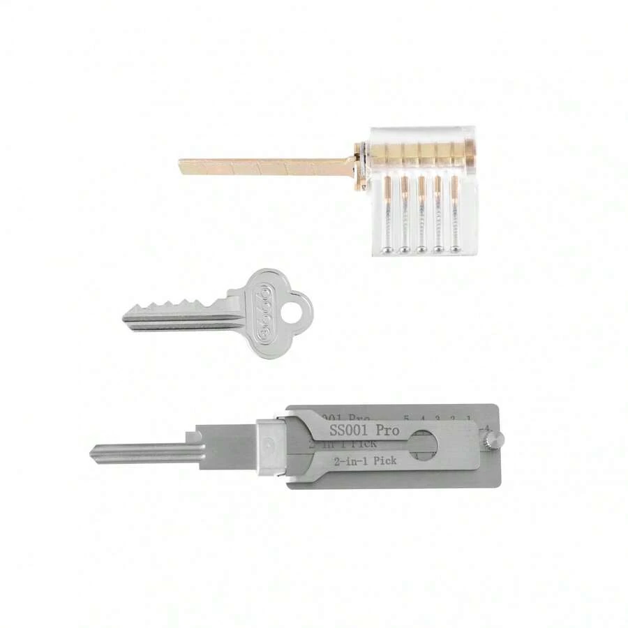 Ss001pro Locksmith Tool Is An Excellent Lock-Picking Tool With Practice For Transparent Locks