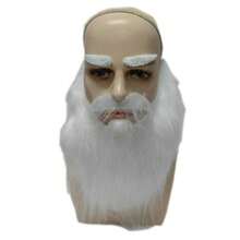 男士街头风U型人造胡须套装，适合万圣节、圣诞节、派对装饰、趣味复活节角色扮演面部用品、黑胡子假发道具，是送给家人和朋友的完美礼物 - 彩色 - 查看 7