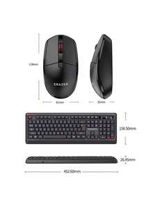 Lenovo KN201 Wireless Keyboard and Mouse Combo for Office Use (USB 2.4G, Desktop & Laptop) - 黑色 - 查看 4