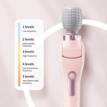 180° Foldable Electric Massager, Portable Handheld Massage Stick, USB Rechargeable, 5-Speed Adjustable, Rotating Relaxation Massage, Suitable For Neck, Back, Legs And Waist, The Best Choice For Holiday Gifts.1000 MAh Battery - Pink - View 8