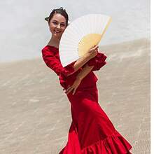 70 Pieces White Paper Hand Held Fan Bamboo Paper Folding Fans For Weddings Foldable Wood Wedding Fans For Guest Bridal Shower Dancing Party DIY Craft Photo Props Wall Decoration - 白色 - 查看 5