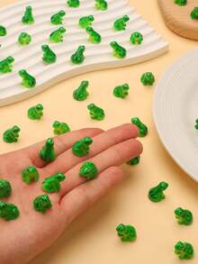 5 peças/10 peças Mini Decorações de Sapo Verde - Mini Decorações Adoráveis de Sapo Verde, Adequadas para Jardim, Gramado, Artesanato de Terrário DIY, Quintal, Paisagismo, Projetos DIY, Lembrancinhas de Festa, Presentes de Aniversário