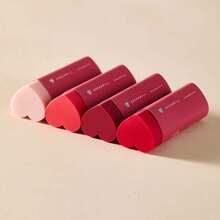 4pcs/Set Valentine's Day Creative Erasers, No Trace Pencil Erasers, PVC Heart Gradient Design, Suitable For Students