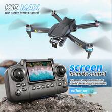 TOKQI 新款 K13 MAX 折叠无人机，配备双摄像头，遥控无人机，适合初学者，具有定高功能、480p 视频拍摄、室内/室外使用，适合成人和青少年，USB 充电，一键起飞/降落，是生日或节日的绝佳礼物（灰色）
