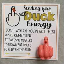 1 pieza Mini tarjeta de pato regalo decoración de Navidad y Halloween, bolsa de regalo hecha a mano para seres queridos y amigos - Multicolor - Ver 8