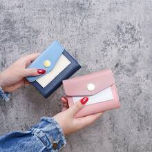 Cartera de Mujer Corta y Sencilla - Negro - Ver 4