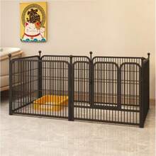 Indoor Secure Dog Fence - Heavy Duty Playpen For Small/Medium Pet Dogs - Black - View 8