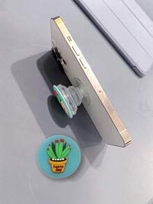 仙人掌气垫支架创意吸盘便携式硅胶软手机指环支架 - 彩色 - 查看 4