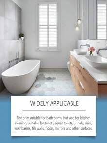 多用途浴室清洁剂——有效去除浴缸、瓷砖、淋浴喷头和玻璃上的顽固污渍和污垢，只需几分钟即可恢复其洁净光亮的状态。也适用于马桶、水龙头和其他浴室表面。 - 彩色 - 查看 5