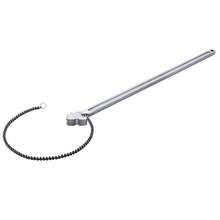 Llave de cadena , llave para tubos de cadena de 48 pulgadas, capacidad de diámetro de 13,4 pulgadas, llave para instalación de tuberías reversible CRV con mordaza de alta resistencia y mango ergonómico, para instalación de tuberías y reparación de automóviles - Plateado - Ver 8