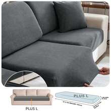 1pc Modern Minimalist Stretch Sofa Cover, Made Of Polyester Fiber, Machine Washable, Protects Sofa From Dust And Dirt, Suitable For All Seasons, Removable & Washable Slip-On Sofa Cushion Cover