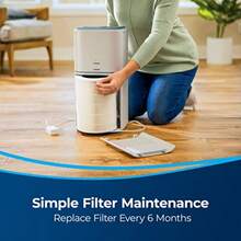 PZW ® Air180 Purificador de aire 3 en 1 Pre HEPA filtro de carbón activado 35022537 - BlancoNegro - Ver 6