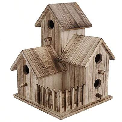 YQQ ZJchao Nido de Pájaro Decorativo - Caja Nido para Pájaros Pequeña para Jardín - Casa Colgante de para Pájaros Azules para Decoración de Pajareras al Aire Libre2179