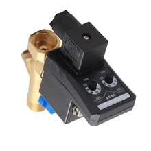 Válvula de drenaje electrónica automática temporizada G1/2 DN15 para condensado de compresor de aire - Negro - Ver 4