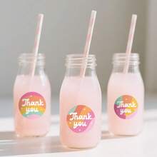 24/72/120 Pcs - 1/3/5 Sheets Rainbow Star Thank You Stickers, Self Adhesive Thank You Sticker For Packaging Self Adhesive Thank You Party Favor Seal Label Sticker For Card - Multicolor - View 9