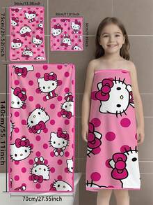 1件/3件装超柔软400克浴室毛巾套装，男女童通用，超强吸水速干，不掉毛，桑拿浴巾，高品质浴巾/沙滩巾，儿童最佳礼物