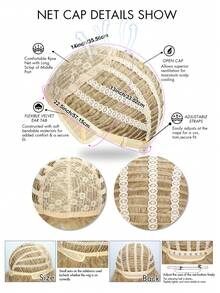 女士中长款水洗卷发假发，14英寸侧分假发，高密度耐热假发，适合日常、派对、嘉年华、音乐节等多种场合。 - 彩色 - 查看 10