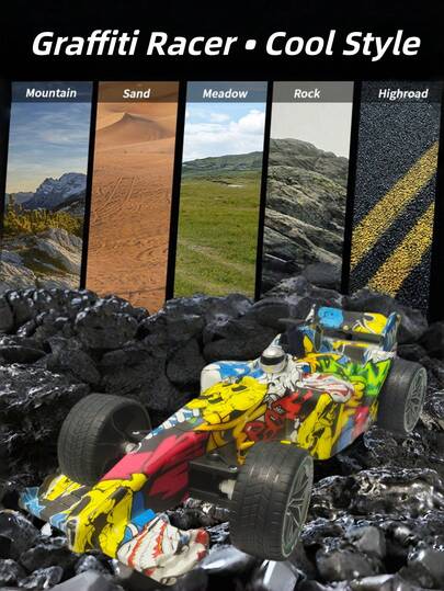 1PC Remote Control Car Toy Model Car Remote Control Four Wheel Drive Racing Car Toy Car Drift Car Suitable For Children Aged 6-12 Years Old Perfect Gift For Boys Girls Birthdays New Year Christmas Presents Drift Car Remote Control Car Rc Car