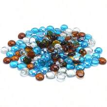 Fire Pits - 4.53 Grams (10 Pounds) + Caribbean Blue, Amber, Clear Luster - View 2