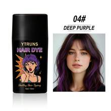 Ytruns 15ml Tinte de pelo temporal con pincel, crema de tinte de pelo lavable al instante, fácil de crear destellos coloridos, aplicación conveniente, adecuado para maquillaje de moda diario, maquillaje de festival, juego de roles, fiesta nocturna y fotografía - Multicolor - Ver 9